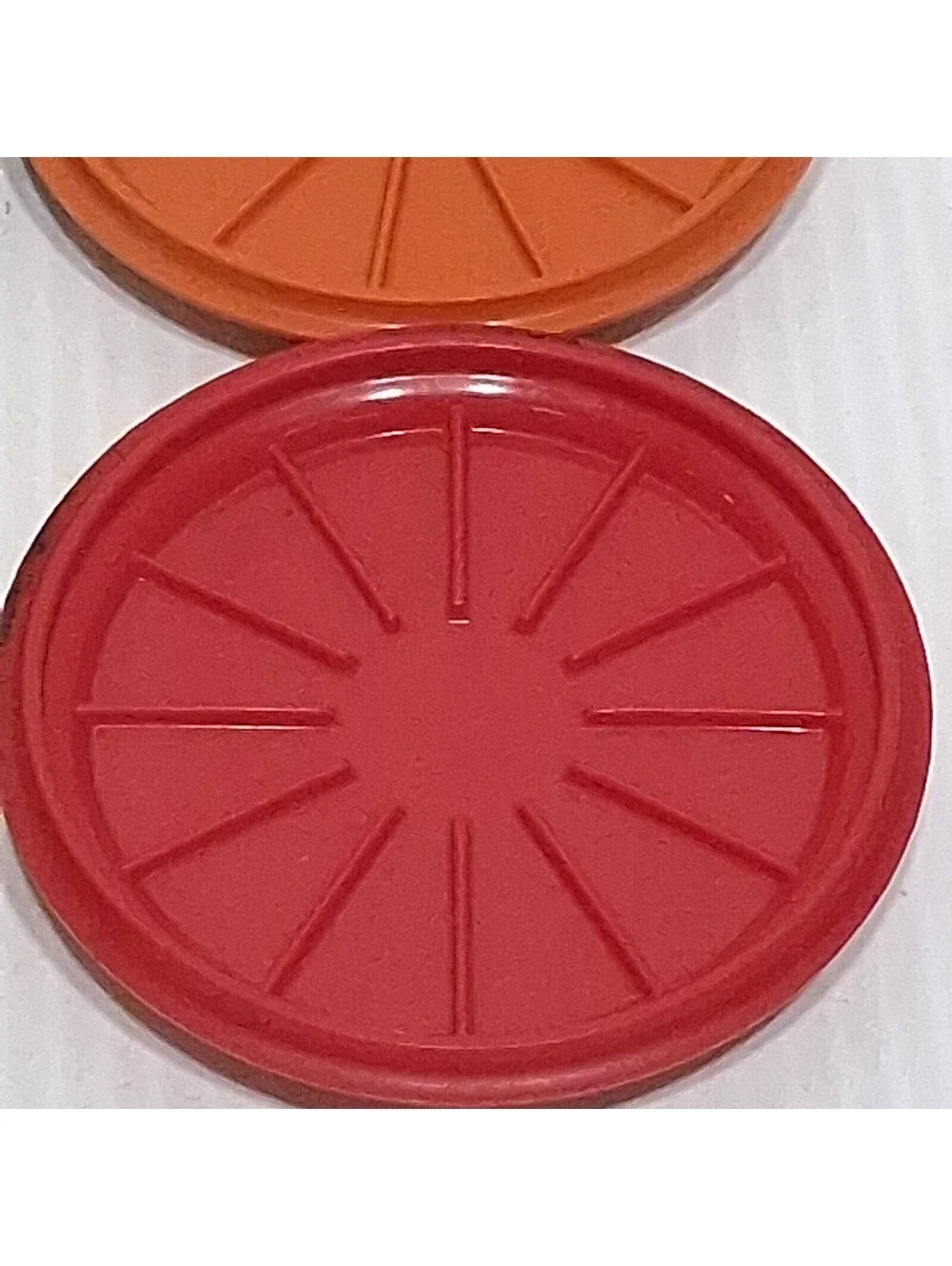 Vintage Tupperware #1313 Set of 5 REPLACEMENT Coasters for Harvest Multi Mugs